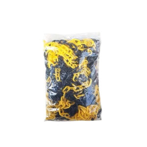 25 Meter Plastic Chain 6mm Thickness - Yellow and Black
