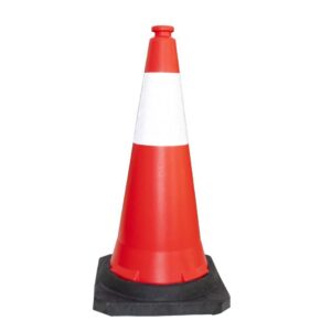 75 x 40CM Traffic Cone PPC with PE Base - Red