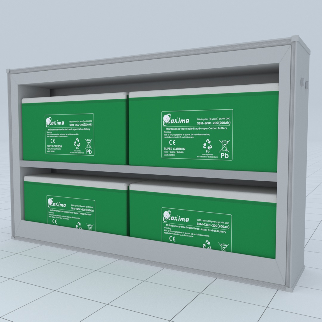 Battery Box Large Kit + Shelf