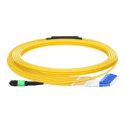 Customized 8-144 Fibers Senko MPO-12 OS2 Single Mode Elite Breakout Cable, Yellow #31135