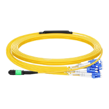 Customized 24-144 Fibers Senko MPO-24 OS2 Single Mode Elite Breakout Cable, Yellow #31167