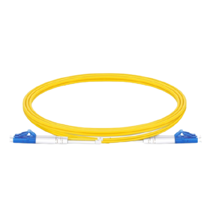 1m (3ft) LC UPC to LC UPC Duplex OS2 Single Mode PVC (OFNR) 2.0mm Fiber Optic Patch Cable #40191