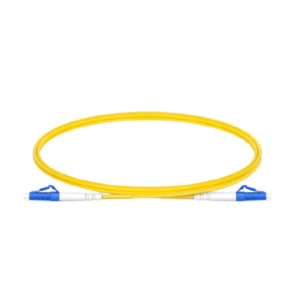 1m (3ft) LC UPC to LC UPC Simplex OS2 Single Mode PVC (OFNR) 2.0mm Fiber Optic Patch Cable #40446