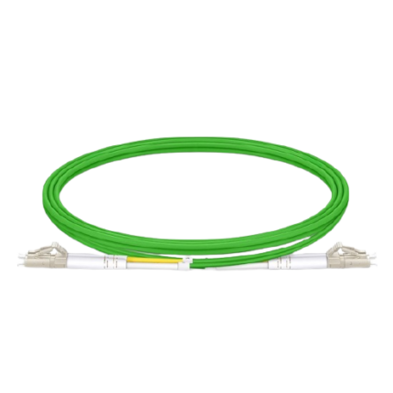1m (3ft) LC UPC to LC UPC Duplex OM5 Multimode Wideband PVC (OFNR) 2.0mm Fiber Optic Patch Cable #69091