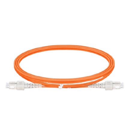 1m (3ft) SC UPC to SC UPC Duplex OM1 Multimode PVC (OFNR) 2.0mm Fiber Optic Patch Cable #42103