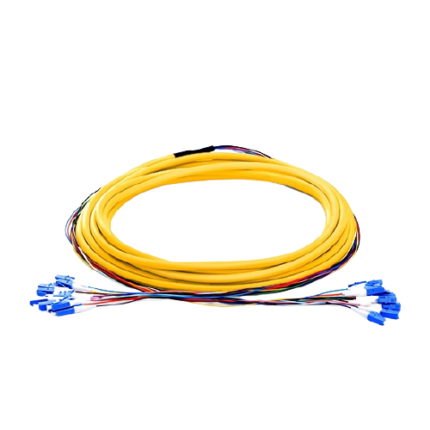 Customized 4 Fibers OS2 Single Mode LC/SC/FC/ST/LSH Indoor Tight-Buffered Multi-Fiber Breakout Cable #21543