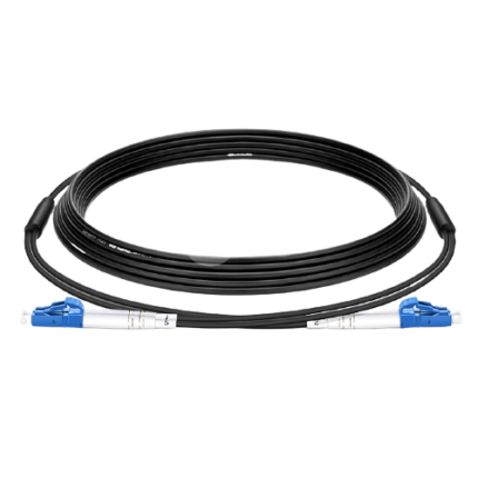 10m (33ft) LC UPC to LC UPC Duplex OS2 Single Mode Industrial/Military-Grade Armored Fiber Optic Patch Cable #106589