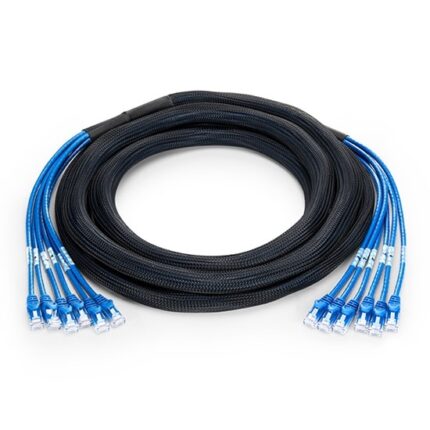3m (10ft) 6 Plug to 6 Plug Cat6 Unshielded (UTP) PVC CMR Blue Pre-Terminated Copper Trunk Cable