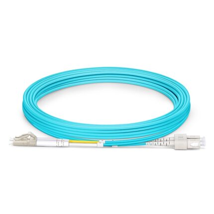 superiOrtec FIBER OPTIC DUPLEX  PATCH CORD, MM, LCUPC-LCUPC, 50/125, OM3, 5METER, LSZH, 2.0MM JACKET, AQUA