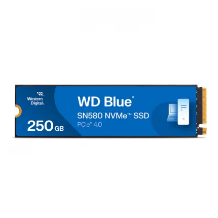 Western Digital 250GB WDS250G3B0E SN580 NVMe SSD - Blue