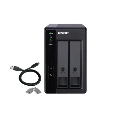 QNAP TR-002 2 Bay Desktop NAS Expansion 3.5-Inch SATA Drive Bays