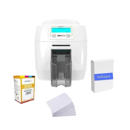 Magicard 300NEO Double Sided ID Card Printer with USB & Ethernet Interface - 3300-6021/4 Package
