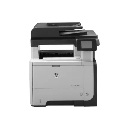 HP LaserJet Pro MFP M521dwHP LaserJet Pro MFP M521dwMaintain peak performance with fast print speeds of up to 40 ppm 4. Rely on a robust recommended monthly page volume of 2000 to 6000 pages.Handle high-volume printing without worries, thanks to a 600-sheet paper input, expandable to 1100 sheets 5, and a 250-sheet output tray.Work faster, single-pass, dual-head scanning. Scan documents and send digital files to email, the cloud, network folders or a USB drive, in one easy step.Save paper with two-sided printing, and use the 50-sheet automatic document feeder to heighten productivity.Easily complete a range of print, copy, scan and fax tasks. Go from zero to done, right at the MFP.Access, store and print web content from the MFP’s touchscreen using business apps installed on the device.6Save time with an easy-to-install Original HP cartridge, and cut costs, using an optional high-capacity cartridge.7Efficiently monitor and manage this MFP, using HP Web Jetadmin to track office printing and device status.8Enjoy unparalleled flexibility: print from your smartphone or tablet from virtually anywhere.10Use HP Auto Wireless Connect to configure networking without wires.1Use resources more efficiently with wireless and 10/100/1000T Gigabit Ethernet networking– easily print and share.1And pull print jobs from your pocket – walk up and print right from a memory device via the USB port.Help reduce energy and conserves resources. Use HP Instant-on Copy and HP Auto-On/Auto-Off Technology.10With the HP EcoSMART Console, you get instant access to custom energy-saving options and printer settings. So you can centrally configure all your printers to use the most energy- and resource-efficient settings.Cut your environmental impact and costs even further with automatic two-sided printing.Easily recycle used cartridges for free, with HP Planet PartnersHP LaserJet Pro MFP M521dwFunctionsPrint, copy, scan, faxMultitasking supportedYesPrint speed black:Normal: Up to 40 ppm 1 (Measured using ISO/IEC 24734, excludes first set of test documents. For more information see hp.com/go/printerclaims. Exact speed varies depending on the system configuration, software application, driver, and document complexity.)First page out (ready)Black: As fast as 8.0 sec 2 (Exact speed varies depending on the system configuration, software application, driver and document complexity.)Duty cycle (monthly, A4)Up to 75000 pages(Duty cycle is defined as the maximum number of pages per month of imaged output. This value provides a comparison of product robustness in relation to other HP LaserJet or HP Color LaserJet devices, and enables appropriate deployment of printers and MFPs to satisfy the demands of connected individuals or groups.)Recommended monthly page volume2000 to 6000(HP recommends that the number of pages per month of imaged output be within the stated range for optimum device performance, based on factors including supplies replacement intervals and device life over an extended warranty period.)Print technologyLaserPrint quality black (best)Up to 1200 x 1200 dpiPrint Resolution TechnologiesHP FastRes 1200 (600 x 600 dpi), HP ProRes 1200 (1200 x 1200 dpi), 600 x 600 dpiPrint languagesHP PCL 6; HP PCL 5; HP Postscript Level 3 emulationPCLmDisplay8.89 cm touchscreen, LCD (colour graphics)Processor speed800 MHzAutomatic paper sensorNoReplacement cartridgesHP LaserJet Black Cartridge CE255A (~6000 pages based on ISO/IEC 19752)HP LaserJet Black Cartridge CE255X (~12,500 pages based on ISO/IEC 19752)HP ePrint capabilityYesMobile printing capabilityHP ePrintApple AirPrint™Mopria™-certifiedWireless Direct PrintingMobile AppsAdditional information about Ecohttp://www.hp.com/go/ecosolutionsWireless capabilityYes, built-in WiFi 802.11b/g/nConnectivity, standard1 Hi-Speed USB 2.0 Device1 Hi-Speed USB 2.0 Host1 Gigabit Ethernet 10/100/1000Base-TX1 Telecom1 Phone1 Wireless 802.11b/g/nNetwork readyStandard (built-in Gigabit Ethernet, WiFi 802.11 b/g/n)Minimum system requirementsWindows 10 (32-bit/64-bit), Windows 8 (32-bit/64-bit), Windows 7 (32-bit/64-bit), Windows Vista (32-bit/64-bit): 1 GHz 32-bit (x86) or 64-bit (x64) processor, 1 GB RAM (32-bit) or 2 GB RAM (64-bit), 400 MB available hard disk space, CD/DVD-ROM or Internet, USB or network portMac OSX v10.6PowerPC G4, G5, or Intel® Core™ Processor500 MB free hard disk spaceCD-ROM/DVD-ROM or InternetUSB or Network portCompatible operating systemsFull software installs supported on: Windows 10 (32-bit/64-bit), Windows 8 (32-bit/64-bit), Windows 7 (32-bit/64-bit), Windows Vista (32-bit/64-bit)Driver only installs supported on: Windows 2012, Windows Server 2008 (32-bit/64-bit), Windows Server 2003 32-bit (SP3 or higher)Mac OS X v10.6.8 and laterLinpus Linux (9.4, 9.5), Red Hat Enterprise Linux 5.0 (supported with a pre-built package)SUSE Linux (10.3, 11.0, 11, 11.1, 11.2), Fedora (9, 9.0, 10, 10.0, 11.0, 11, 12, 12.0), Ubuntu (8.04, 8.04.1, 8.04.2, 8.10, 9.04, 9.10, 10.04), Debian (5.0, 5.0.1, 5.0.2, 5.0.3) (supported by the automatic installer)HPUX 11 and Solaris 8/9(Windows 7 / 2008 R2 SP1, Windows XP (64-bit) SP2 and higher, Windows Server 2012, Windows Server 2008 (Standard Edition), Windows Server 2008 Enterprise Edition), Windows Server 2003 (Standard Edition), Windows Server 2003 (Enterprise Edition), Windows Server 2003 (64-bit), SP1 (x86 and x86-64) only support print driver and scan driver