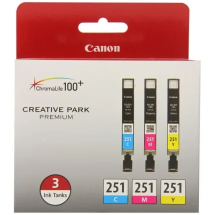 Canon CLI-251 CYAN, MAGENTA, YELLOW Ink