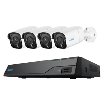 Reolink NVR NVS8-12MB4 Smart 12MP PoE Surveillance Kit with Spotlight & 24/7 Recording - PS6KB01-8
