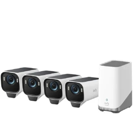 Eufy S3 Pro 4K (3840 x 2160) ,Rechargeable battery, Security 4-Camera Kit Camera - T88943W1