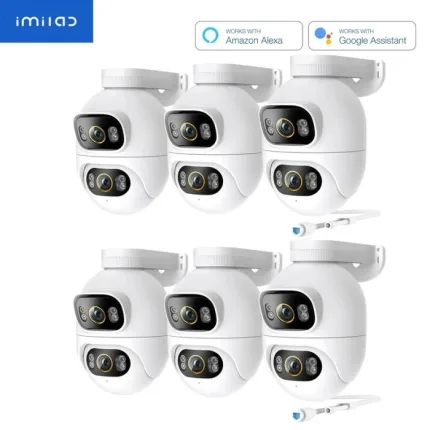 IMILAB EC6 Dual 3K+3K WiFi Plug-in Spotlight Camera - 6-Pack
