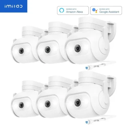 IMILAB EC5 2K WiFi Plug-in Spotlight Camera With LAN Port - 6-Pack